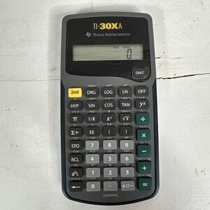 Classic Texas Instruments TI-30Xa Scientific Calculator With Protective Cover